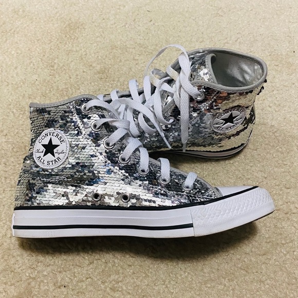 converse sequin high tops